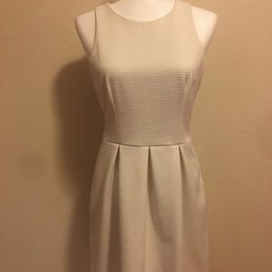 Medium White Knee Length Dress